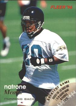 Natrone Means Jacksonville Jaguars 1996 Fleer NFL #64